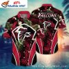 Atlanta Falcons Red Hibiscus Rise Up Hawaiian Shirt – Personalized Name Design