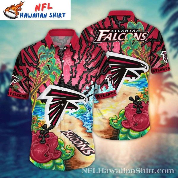 Atlanta Falcons Wave Rush Vibrant Hawaiian Shirt