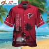 Atlanta Falcons NFL Abstract White Red Splash Hawaiian Shirt