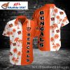 Bengals Tiger Roar Hawaiian Shirt – Black And Orange With White Accent