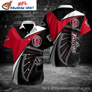 Blackout Wing Atlanta Falcons NFL Hawaiian Men’s Shirt