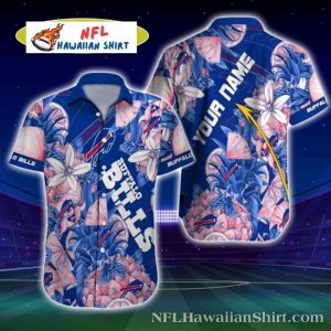 Buffalo Bills Floral Fanfare Customizable Hawaiian Shirt