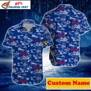 Buffalo Bills Floral Touchdown – Men’s Sporty Hawaiian Shirt