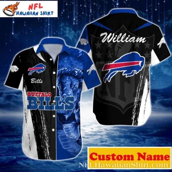Buffalo Bills Galactic Warrior Hawaiian Shirt – Men’s Custom Name Edition