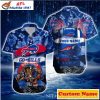 Buffalo Bills Midnight Tropics Personalized Hawaiian Shirt