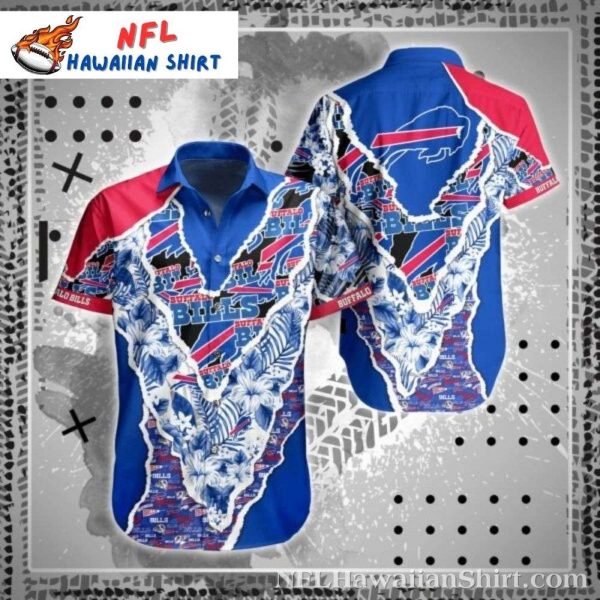 Buffalo Bills Hawaiian Shirt With Tropical Design For Men
