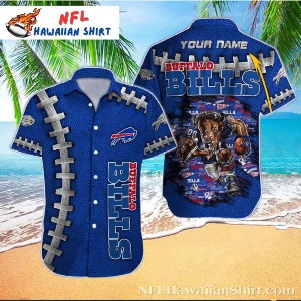 Buffalo Bills Logo Print Men’s Hawaiian Shirt For Game Day