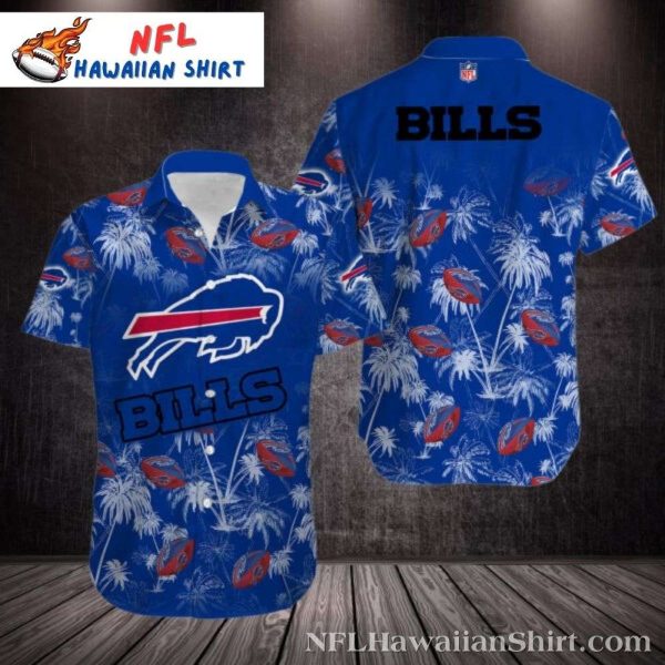 Buffalo Bills Logo Print Men’s Tropical Hawaiian Shirt