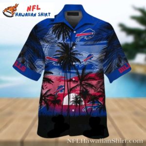 Buffalo Bills Sunset Palms Official Hawaiian Shirt