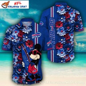 Buffalo Bills Sunset Palms Scoreboard Hawaiian Shirt