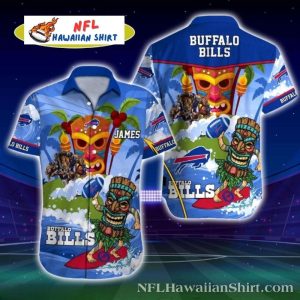 Buffalo Bills Surfing Tiki Mascot Personalized Shirt