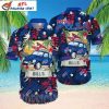 Buffalo Bills Themed Tropical Pattern Hawaiian Shirt