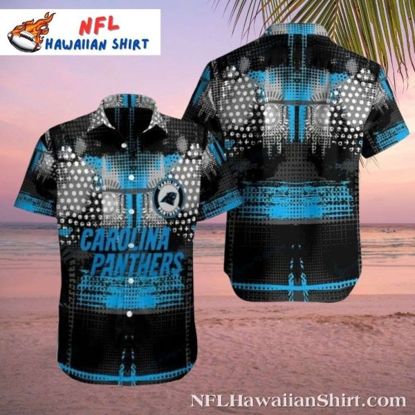 Carolina Panthers Digital Art Splash Tropical Hawaiian Shirt