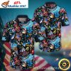 Carolina Panthers Exotic Flora And Logo Mascot Hawaiian Shirt