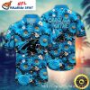 Carolina Panthers Football Frenzy Custom Name NFL Hawaiian Shirt