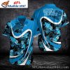 Carolina Panthers Exotic Flora And Logo Mascot Hawaiian Shirt