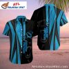 Carolina Panthers Hawaiian Shirt Mens With Sleek Racing Stripes