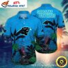 Carolina Panthers Midnight Bloom Tropical Hawaiian Shirt