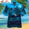 Carolina Panthers Regal Skull Tropical Hawaiian Shirt