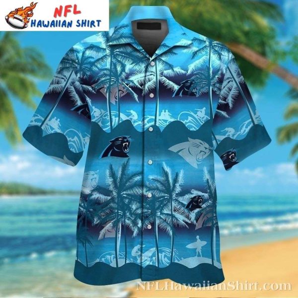 Carolina Panthers Sky Blue Tropical NFL Hawaiian Shirt