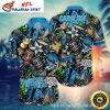 Carolina Panthers Tribal Tattoo Wave Men’s Hawaiian Shirt