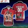 Buccaneers Swashbuckler Red And Black Gradient NFL Tropical Shirt