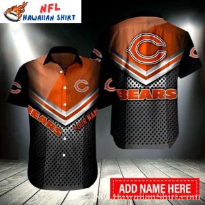 Chicago Bears Game Day Mesh Hawaiian Shirt With Personalized Name