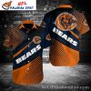 Chicago Bears Sunset Geometry Hawaiian Shirt