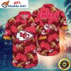 Chiefs Gridiron Glory Red And White Aloha Button-Up Shirt