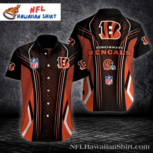 Cincinnati Bengals Bold Stripe Hawaiian Shirt – Graphic Bengals Aloha Wear
