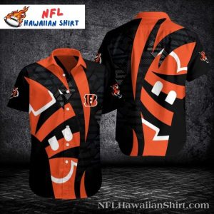 Cincinnati Bengals Charcoal Camo Hawaiian Shirt – Stealth Bengals Aloha Shirt