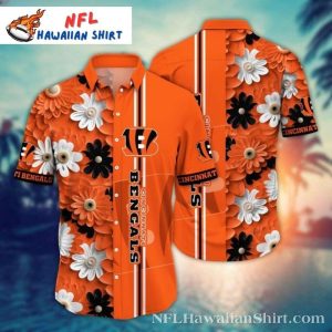 Cincinnati Bengals Hibiscus Harmony Hawaiian Shirt