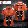 Cincinnati Bengals Orange Blaze Geometric Customizable Hawaiian Shirt – Bengals Game Day Aloha