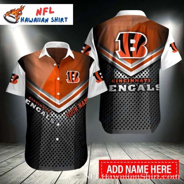 Cincinnati Bengals Sleek Stripes Personalized Fan Hawaiian Shirt – Touchdown Aloha