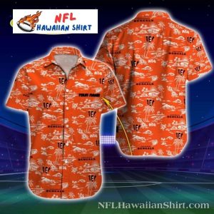 Cincinnati Safari Bengals Hawaiian Shirt – Orange Wild Fan Getup