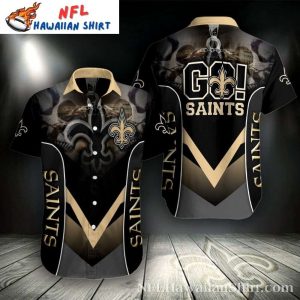 City Of Saints Glamour – New Orleans Saints Elegant Night Hawaiian Shirt