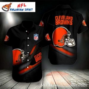 Classic Helmet Design Cleveland Browns Hawaiian Shirt