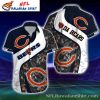 Classic Tropical Chicago Bears Hawaiian Shirt – Mens Floral Midnight Elegance