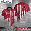Dynamic Atlanta Falcons Red White Striped Men’s Tropical NFL Shirt