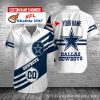 Dallas Cowboys Customizable Number And Name Camo Aloha Shirt