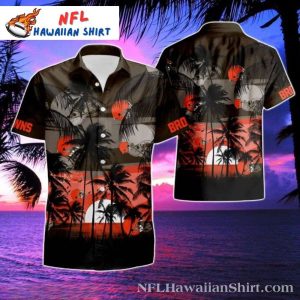 Cleveland Browns Dusk Defense – Palm Beach Hawaiian Shirt