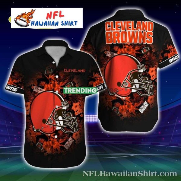 Cleveland Browns Lava Rush – Volcanic Energy Hawaiian Shirt