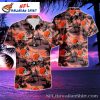 Fierce Blaze Cleveland Browns Hawaiian Shirt – Fiery Skull Motif