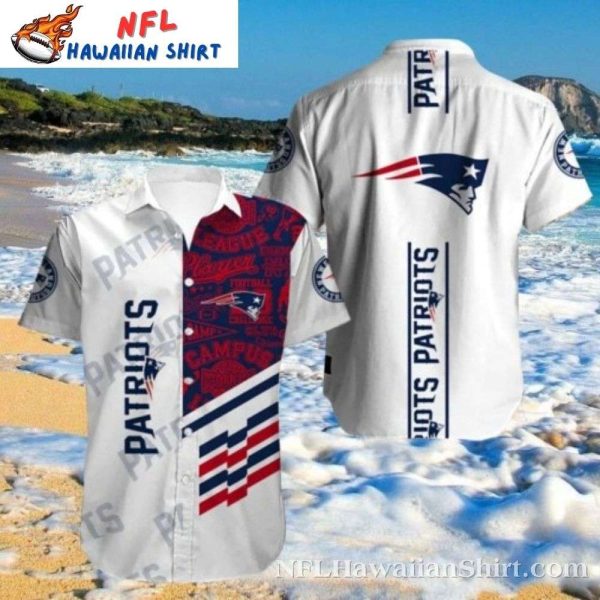 College Pride Varsity New England Patriots Hawaiian Shirt – Academic Sports Fan