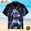 Dynamic Horseshoe Vortex – Sleek Indianapolis Colts Hawaiian Shirt