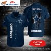 Cowboys Bold Spirit Skull And Wings Personalized Hawaiian Shirt