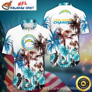 Crisp Palms Los Angeles Chargers Aloha Shirt