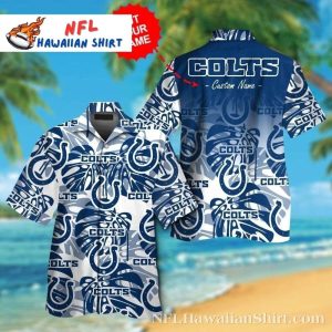Custom Fanfare – Personalized Indianapolis Colts Hawaiian Shirt