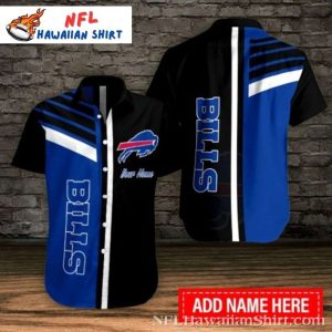 Customizable Buffalo Bills Stripe Accent Hawaiian Shirt