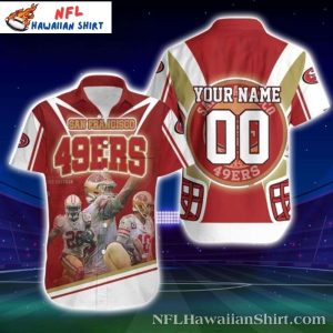 Customizable Player Highlight San Francisco 49ers Hawaiian Shirt